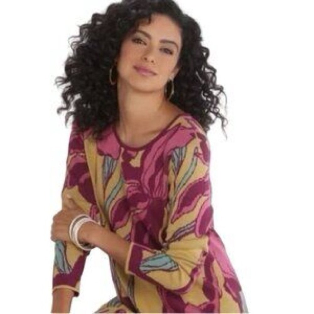 Soft Surroundings pullover sweater women’s size Medium Long Sleeve Floral